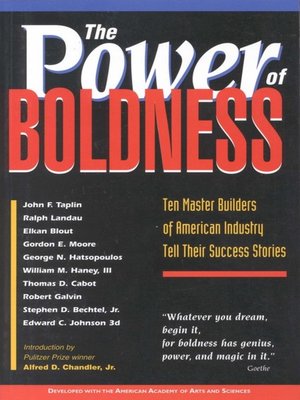 cover image of The Power of Boldness
